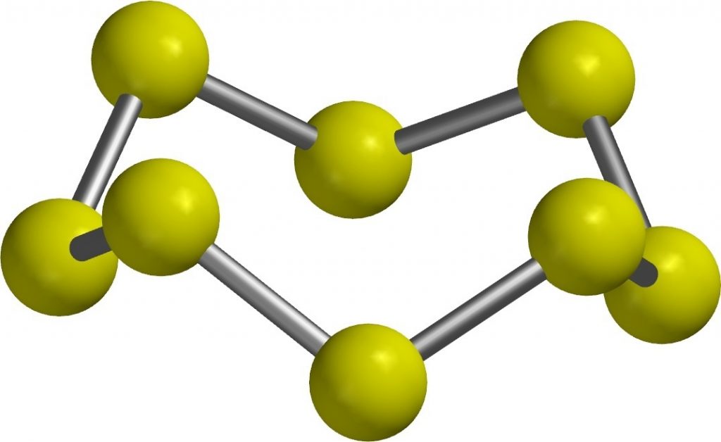 Молекулярная сера. Сера s8 структура. Ромбическая сера молекула. Строение молекулы серы. Шаростержневая модель сера.