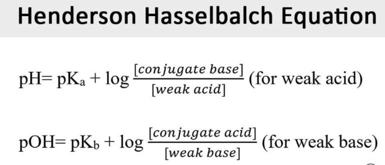 معادلة هندرسون-هازلباخ Henderson Hasselbach Equation