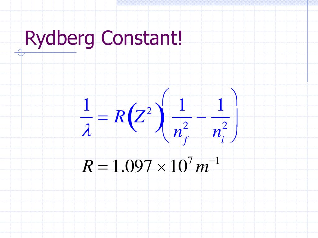 ثابت ريدبرج Rydberg constant