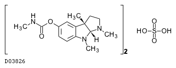 كبريتات الفيسوستيجمين Physostigmine Sulfate  (C15H21N3O2)2.H2SO4