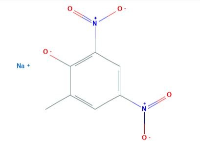 ثنائي نيترو-أورثو-كريسولات الصوديوم Sodium Dinitro-o-Cresolate  CH3C6H2(NO2)2ONa