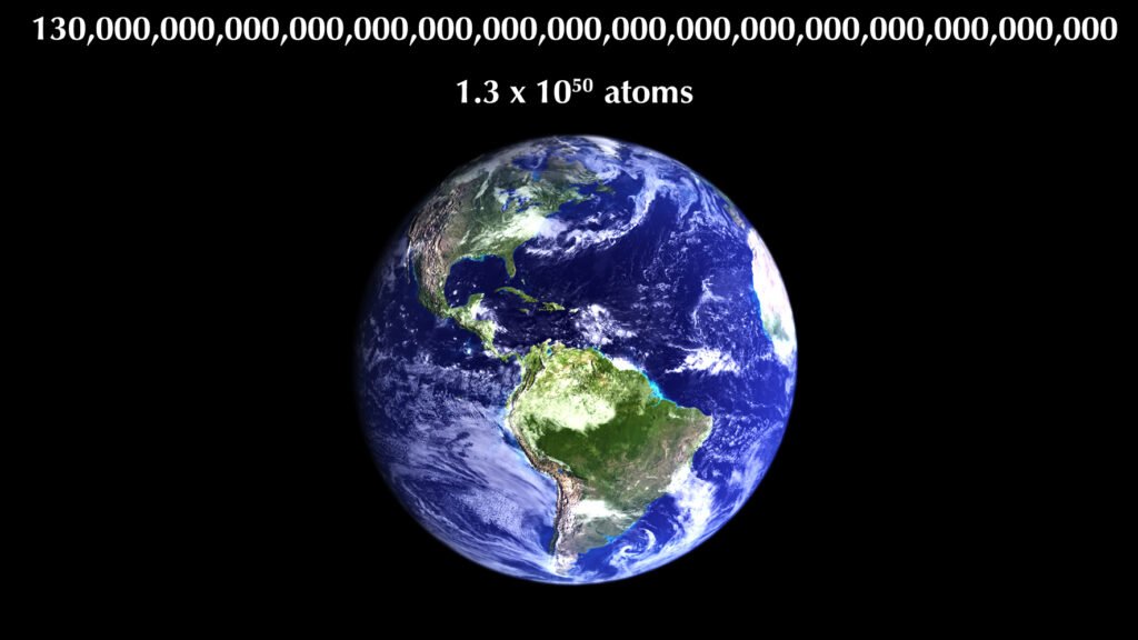 كم عدد الذرات في العالم؟ Number of Atoms in the World